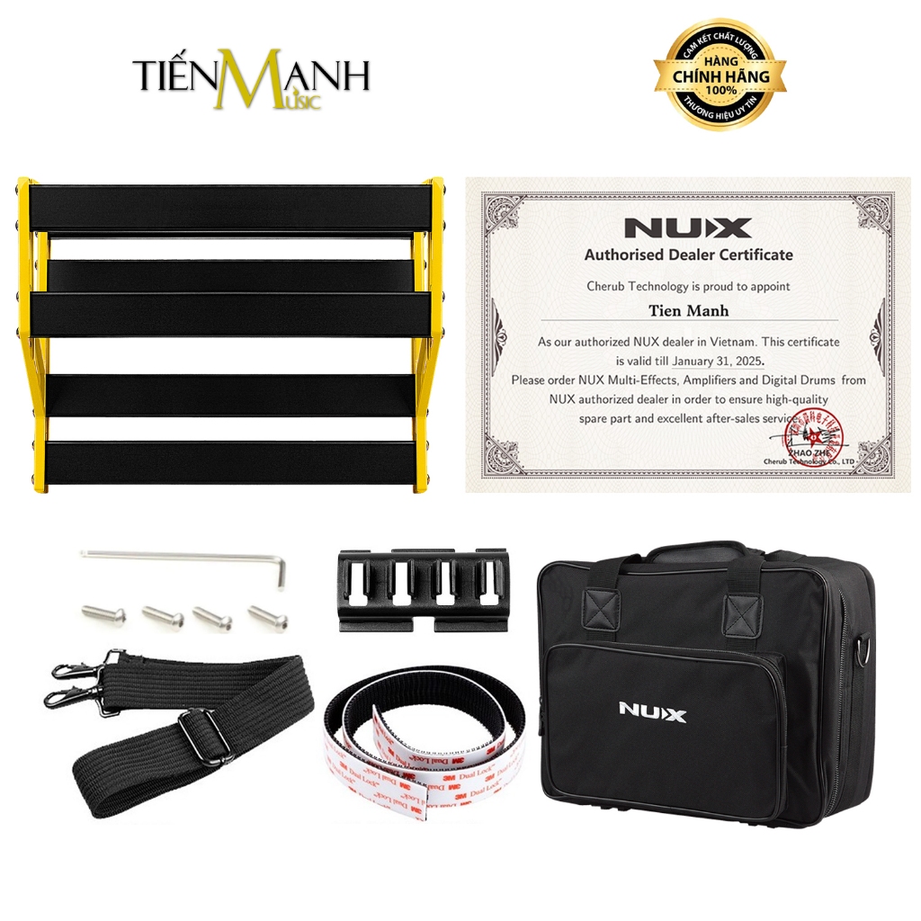 [Chính Hãng] Khung Cố Định Pedalboard NUX NPB-S - Guitar Pedal Board Kèm Túi Đựng Bag Bumblebee Smal