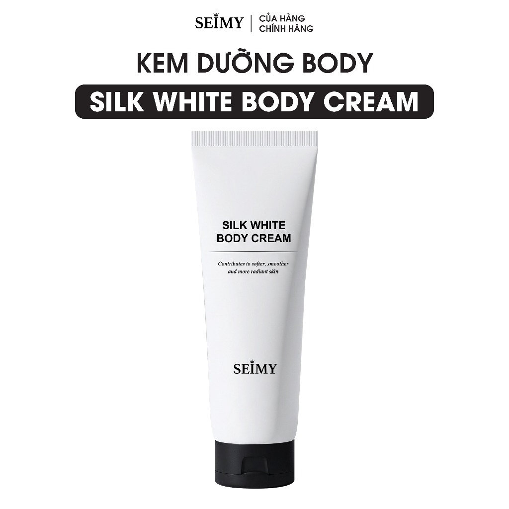 Kem Body Dưỡng Da Seimy - Silk White Body Cream 120ml