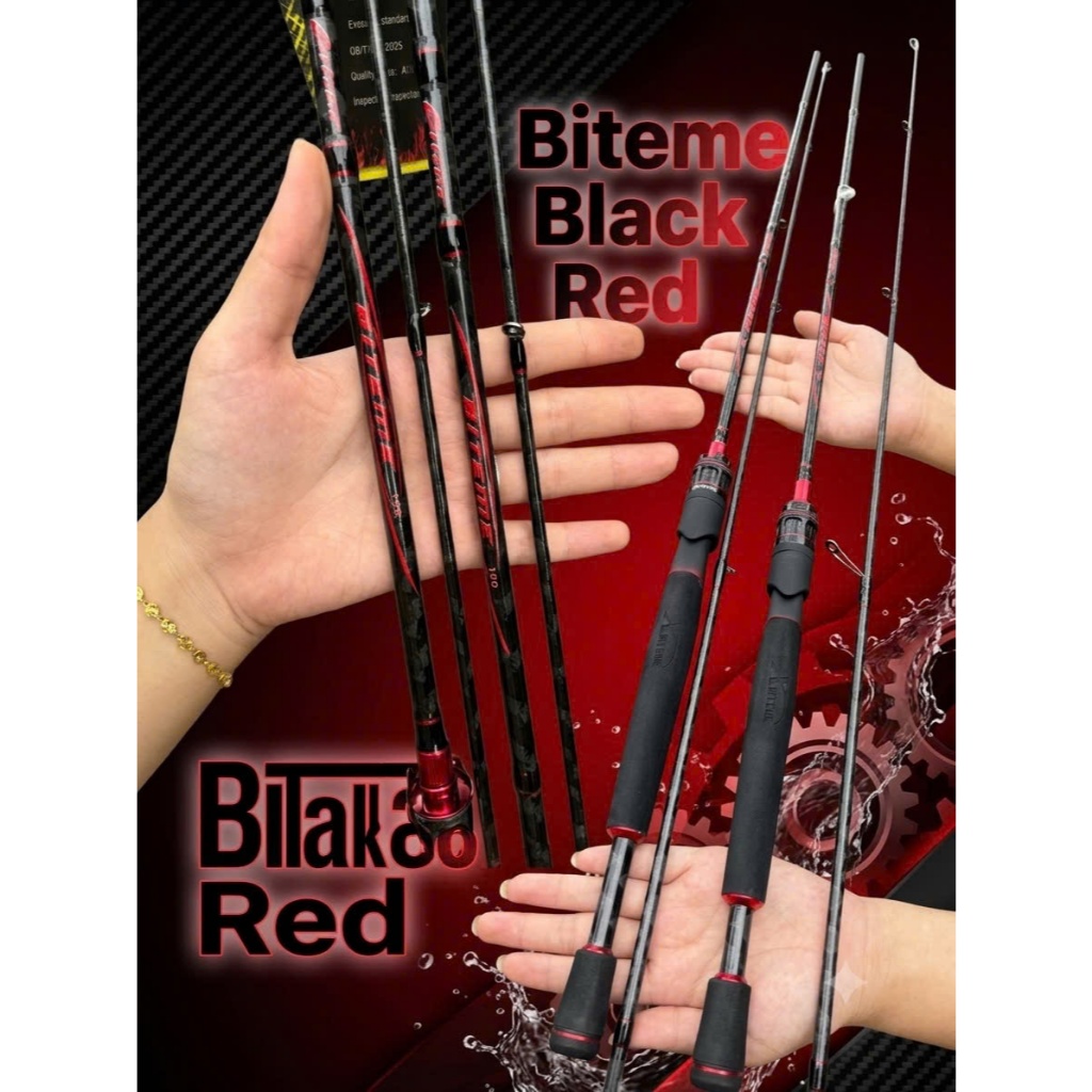 CẦN LURE BITEME BACK PHÔI CACBON XOẮN X TOÀN THÂN DÀN KHOEN AO LAI 8-9 ĐẦU PU CHỐNG XOẮN