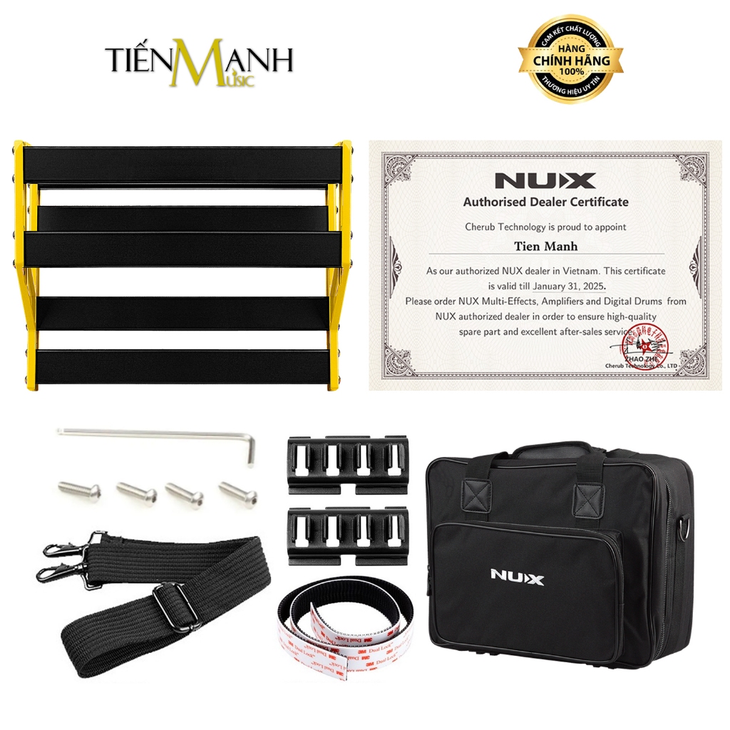 [Chính Hãng] Khung Cố Định Pedalboard NUX NPB-M - Guitar Pedal Board Kèm Túi Đựng Bag Bumblebee Medi