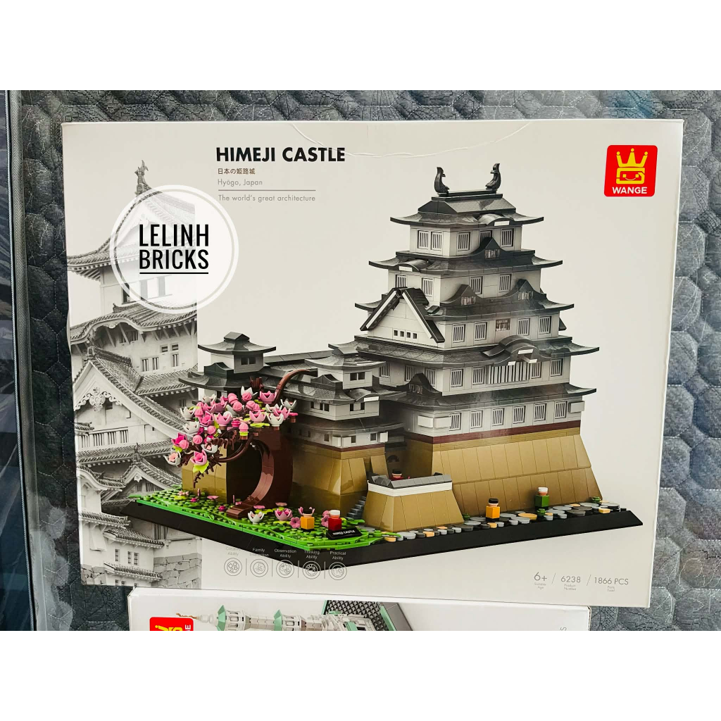 Xếp Hình Wange 6238 Kỳ Quan Thành Cổ Himeji Nhật Bản 1866 Mảnh