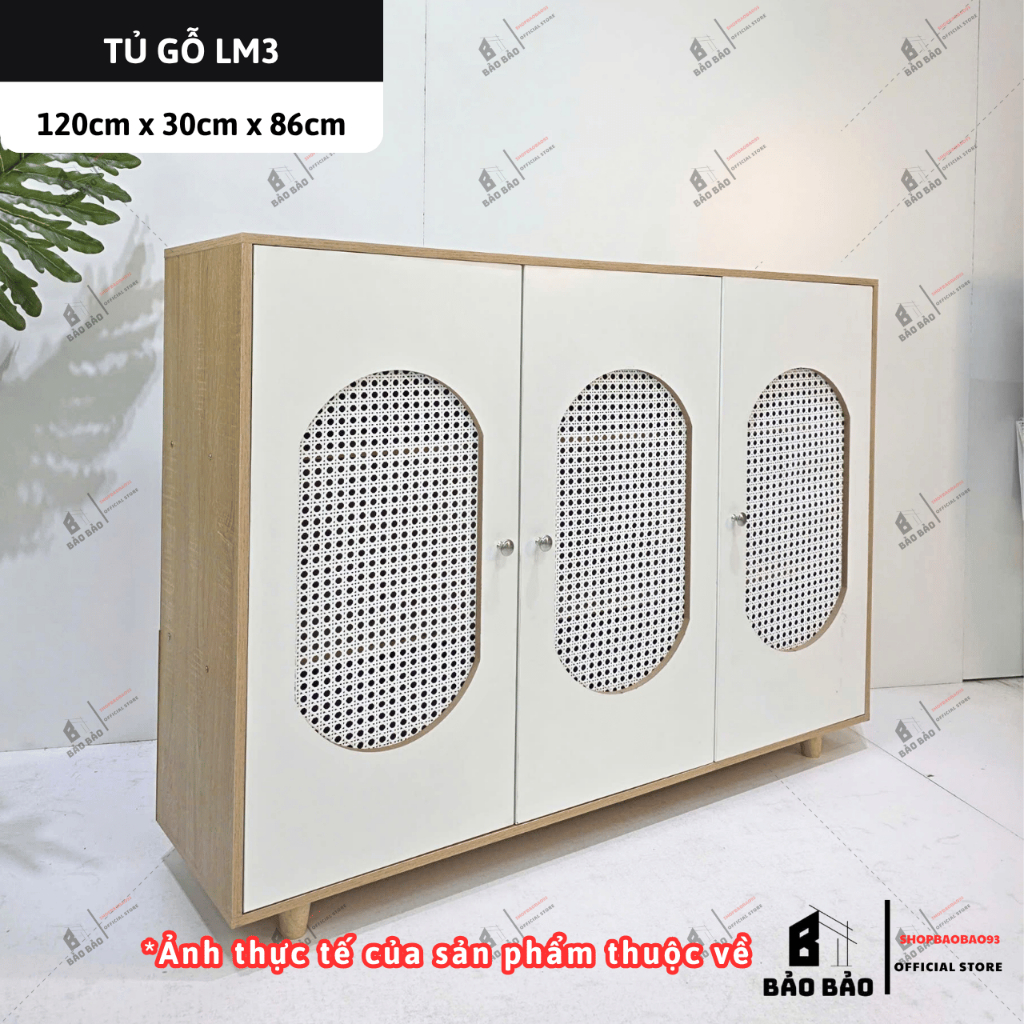Tủ quần áo chất liệu gỗ MDF đa năng phong cách hiện đại - LM3