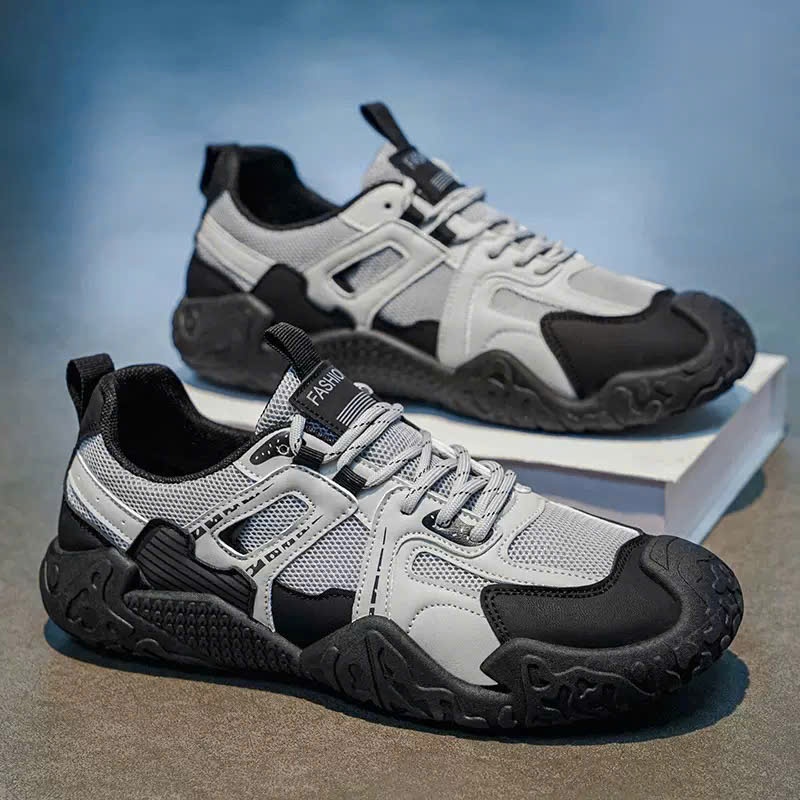 Giày Thể Thao Nam MB-Sneaker Mẫu Mới, Giày Thoáng Khí, Mã MB111 Ghi,Đen