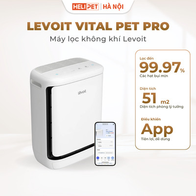 [BH 24 tháng] Máy Lọc Không Khí Levoit Vital Pet Pro 51m2 Khử Mùi, Lọc Bụi Mịn, Giữ Lông Thú Cưng