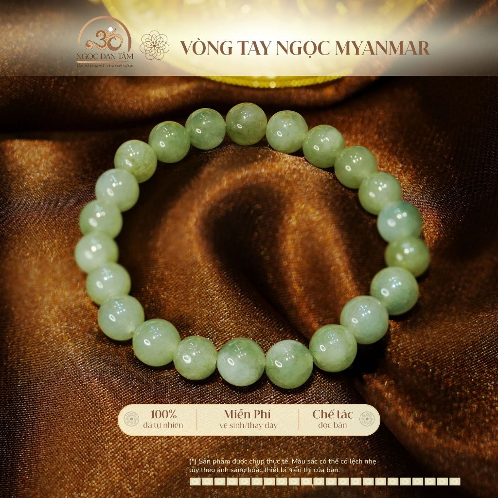 Ngọc Đan Tâm - Vòng tay Ngọc Myanmar (LIULAB 823435)