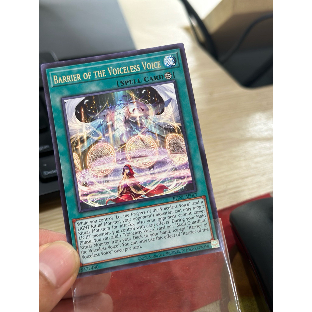 [ NEW ] Thẻ bài Yugioh PHNI-AE067 Barrier of the Voiceless Voice