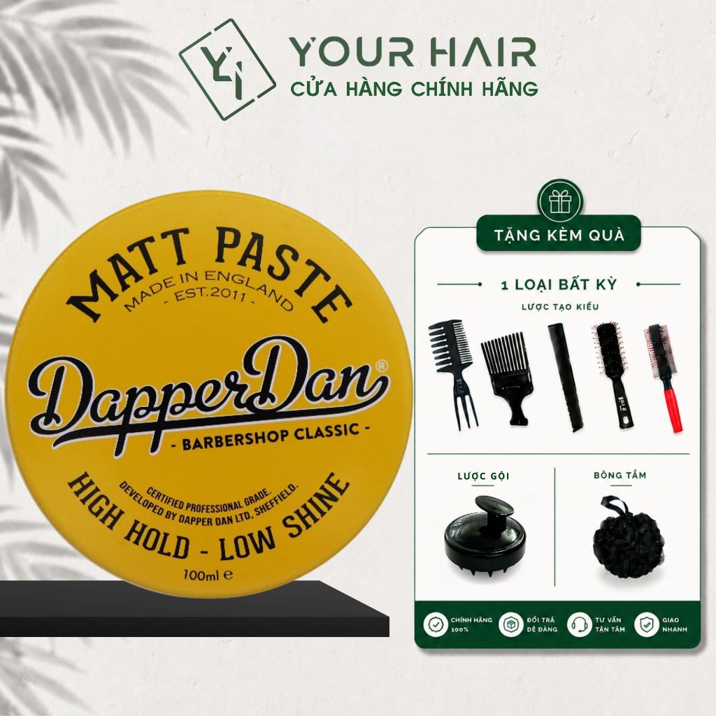 Sáp vuốt tóc Dapper Dan Matt Paste - 100ml