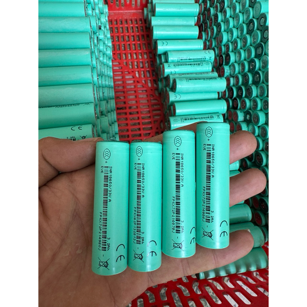 Pin Cũ 18650 Eve 33V tháo khối chuẩn