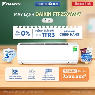 Máy lạnh daikin 1 chiều ftf25xav1v 1hp