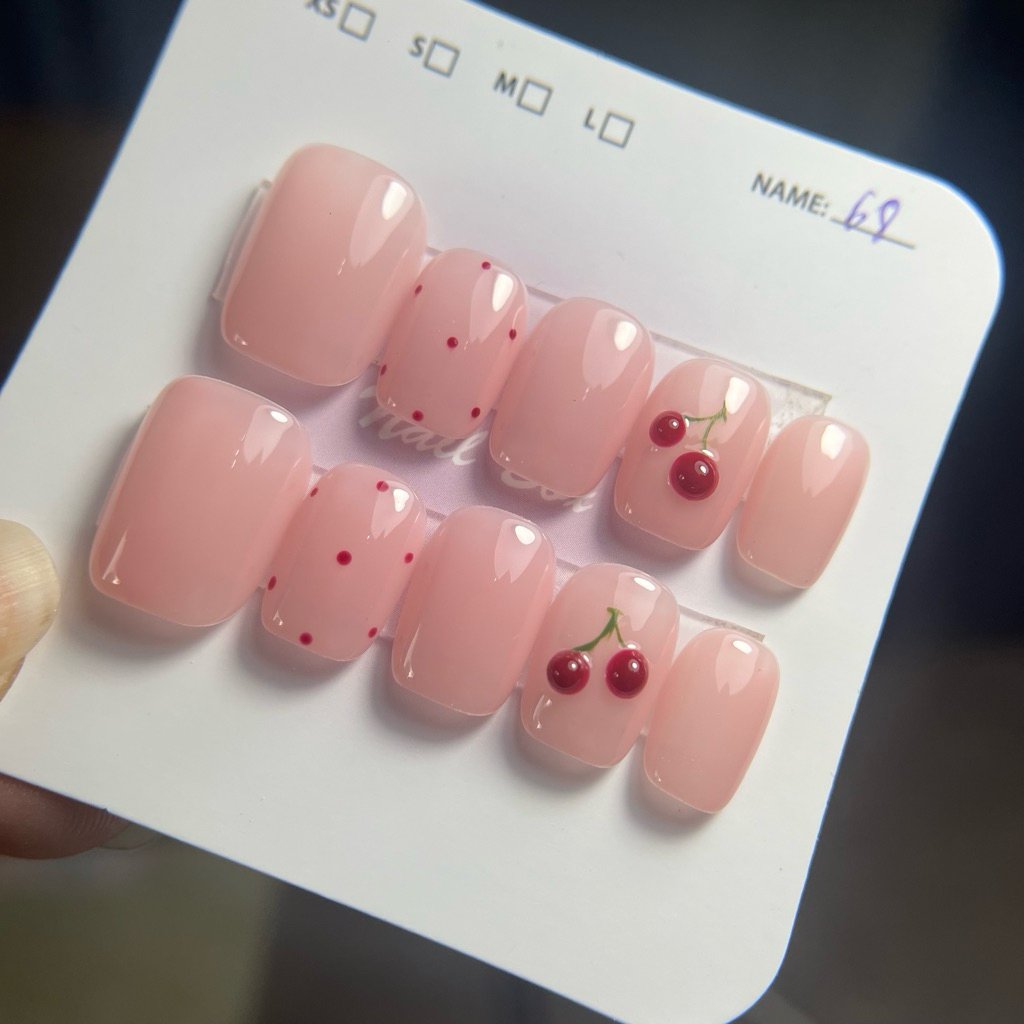 nailbox m68 thạch hồng cherry