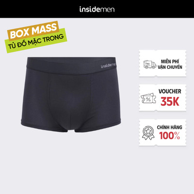 Quần lót nam Boxer vải Mesh thoáng khí tản nhiệt, co giãn thoải mái Insidemen ACTIVE IBX501EDP01