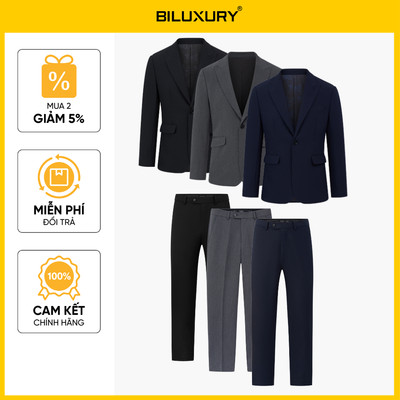 Bộ Vest Nam 9AVBB540&9QAVB540 Biluxury Thiết Kế Cao Cấp Sang Trọng Form Slimfit Tôn Dáng
