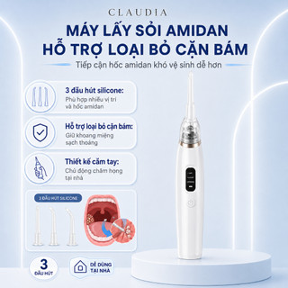 Máy hút sỏi amidan cầm tay hỗ trợ loại bỏ tạp chất trong khoang miệng giúp hơi thở thoáng sạch  CSSD242 Claudia