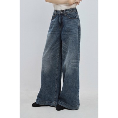 LIBÉ WORKSHOP - Quần jeans dài ống rộng 7586