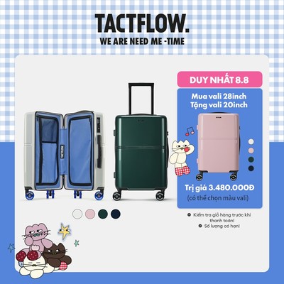 Vali Du Lịch TACTFLOW Cabin Suitcase TFT101/ TFT121 - 20/28inch