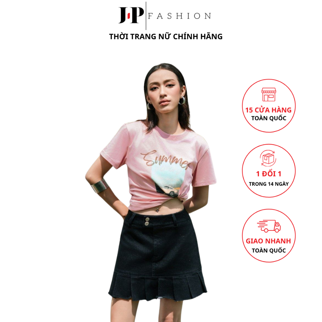 Chân Váy Jeans Xếp Ly - J-P Fashion 17011890