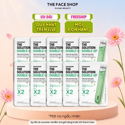 [Livestream] Combo 10 Mặt Nạ Thefaceshop The Solution Face Mask 20ml