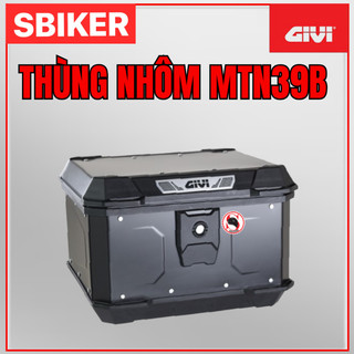 Thùng Nhôm 39 lít hiêu Givi MTN39B Đen Matterhorn Chính Hãng
