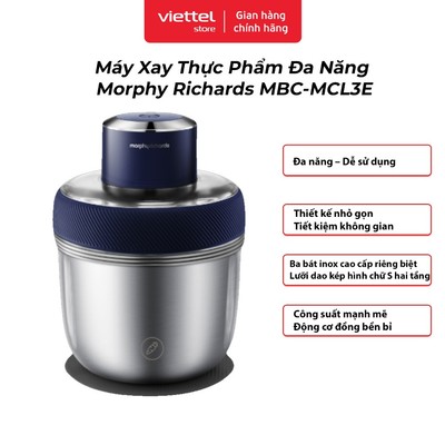 HÀNG TẶNG KHÔNG BÁN - Máy Xay Thực Phẩm Đa Năng Morphy Richards MBC-MCL3E | Thiết Kế Nhỏ Gọn