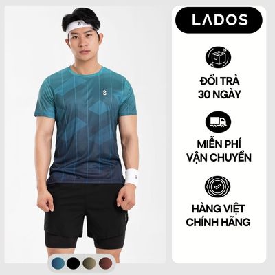 [KOL] Áo Thun Thể Thao Chạy Bộ Pace Runner LADOS-19263 Chất Thun Mè Vuông Co Giãn, Thấm Hút Mồ Hôi Thoải Mái