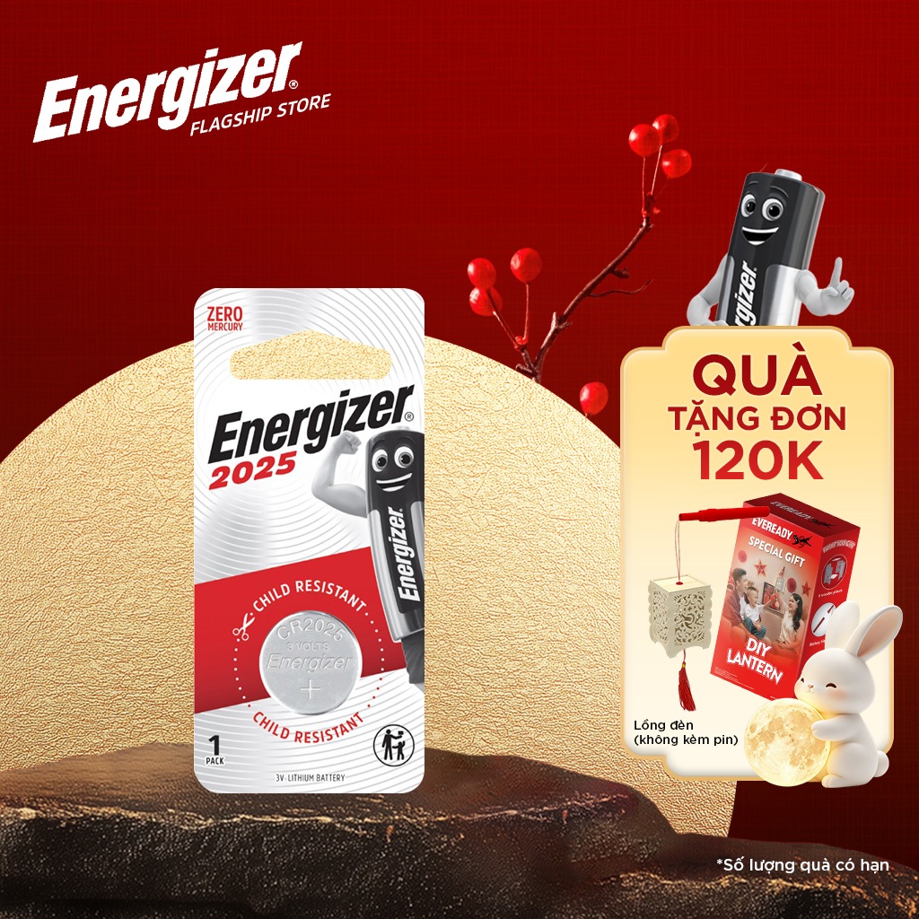 Pin Cúc Áo Energizer Lithium E-CR2025 BP1 - Vỉ 1 Viên