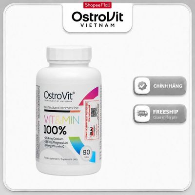 Viên Uống Đa Vitamin OstroVit Vit&Min Forte 120 Viên | Bổ Sung Vitamin & Khoáng Chất Thiết Yếu