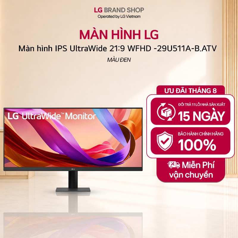 [Chỉ giao miền Nam/Bắc] 29U511A-B.ATV -Màn hình gaming IPS UltraWide 21:9 WFHD (2560x1080) 29inch