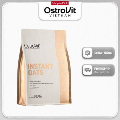 OstroVit Instant Oat Flakes (5kg) – Bột Yến Mạch Uống Liền Nguyên Chất, Dinh Dưỡng Ăn Kiêng