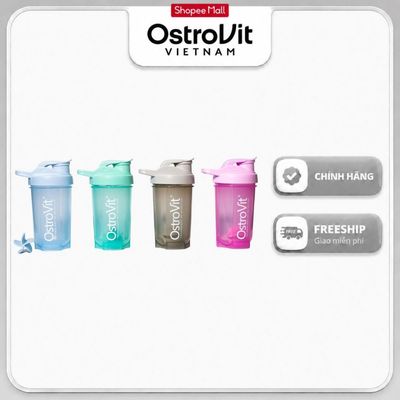 Bình Shaker Ostrovit - Dòng Lite 500ml – Nhỏ Gọn, Tiện Dụng, Có Vạch ML – Pha Whey, Chạy Bộ, Tập Gym