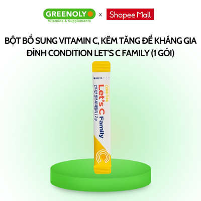 Gói lẻ Bột Uống Bổ Sung Vitamin C cho cả gia đinh KOLMAR CONDITION LET’S C FAMILY