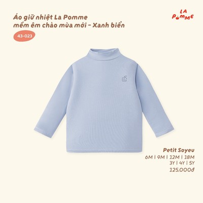 Áo giữ nhiệt La Pomme mềm êm chào mùa mới - Sợi Petit Soyeu thoáng mát - Bé trai/ gái - 6M - 5Y