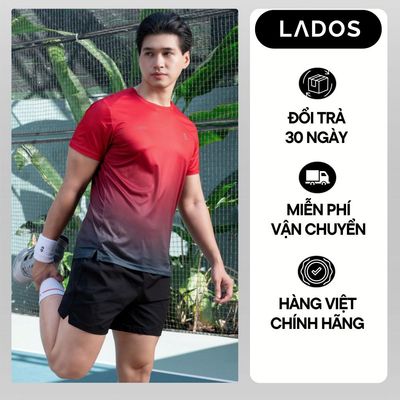 [KOL] Áo Thun Chạy Bộ Nam Cổ Tròn LADOS-19248 Chất Thun Poly Thể Thao Thông Hơi, Form regular Xẻ tà Thoải Mái Vận Động