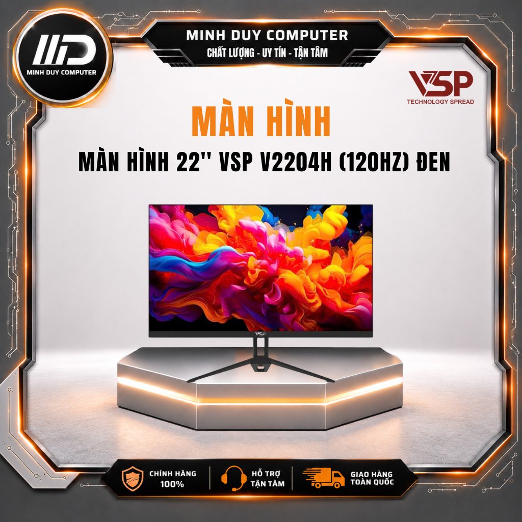 MÀN HÌNH 22'' VSP V2204H (120Hz) - ĐEN - HÀNG CHÍNH HÃNG BẢO HÀNH 3 NĂM