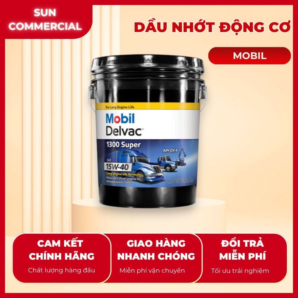 DẦU NHỚT ĐỘNG CƠ MOBIL DELVAC SUPER 1300 15W40 ( 20L)