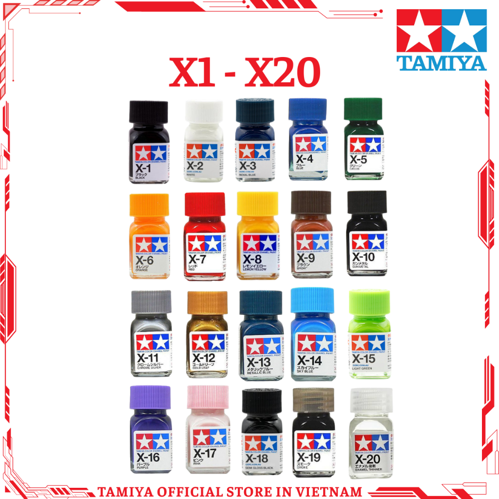 [TAMIYA] Sơn X Enamel 10ml (X1-X20)