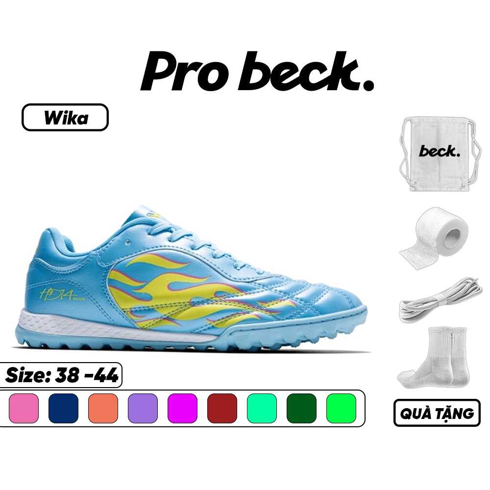 Giày Bóng Đá Wika Hoàng Đức HĐ14 Elite SOCCER BECK, Đế Đinh TF, Bám Sân, Các Màu Sắc, Sân Cỏ Nhân Tạ