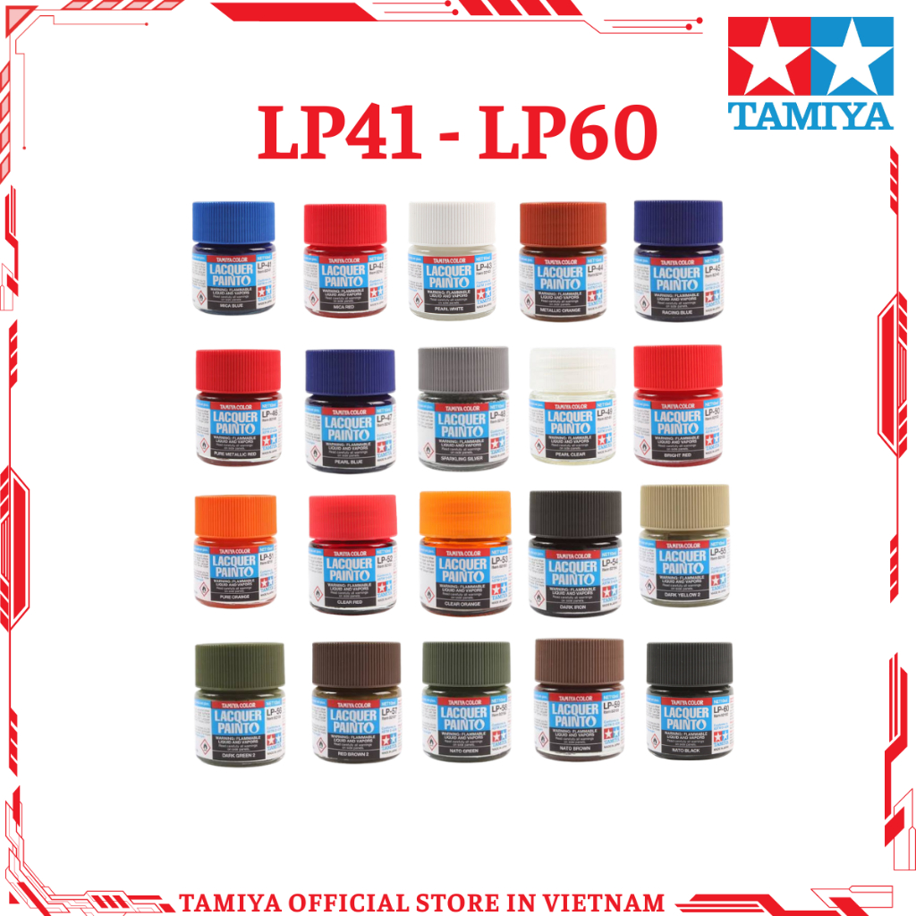 [TAMIYA] Sơn LP LACQUER 10ml (LP41-LP60)