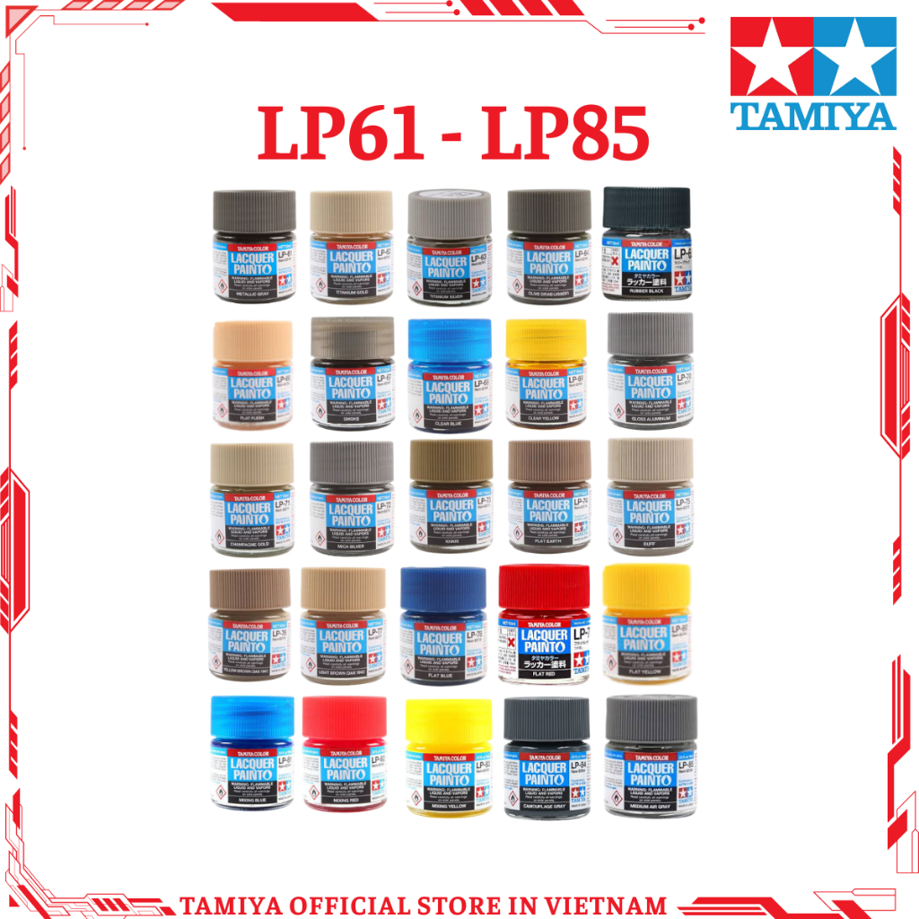 [TAMIYA] Sơn LP LACQUER 10ml (LP 61-LP 85)