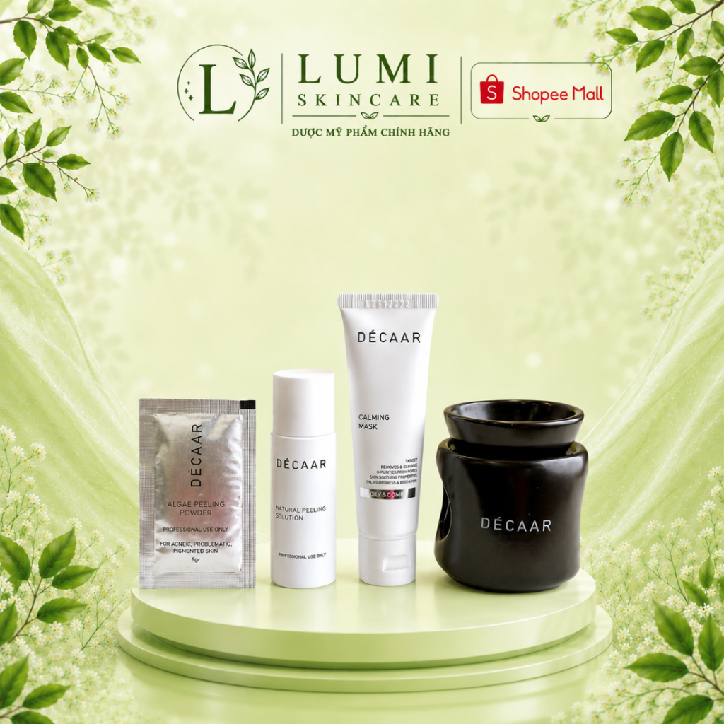Set Peel Tảo Décaar Algae Peeling Power Chính Hãng | Hỗ Trợ Giảm Mụn, Mờ Thâm, Chống Lão Hóa