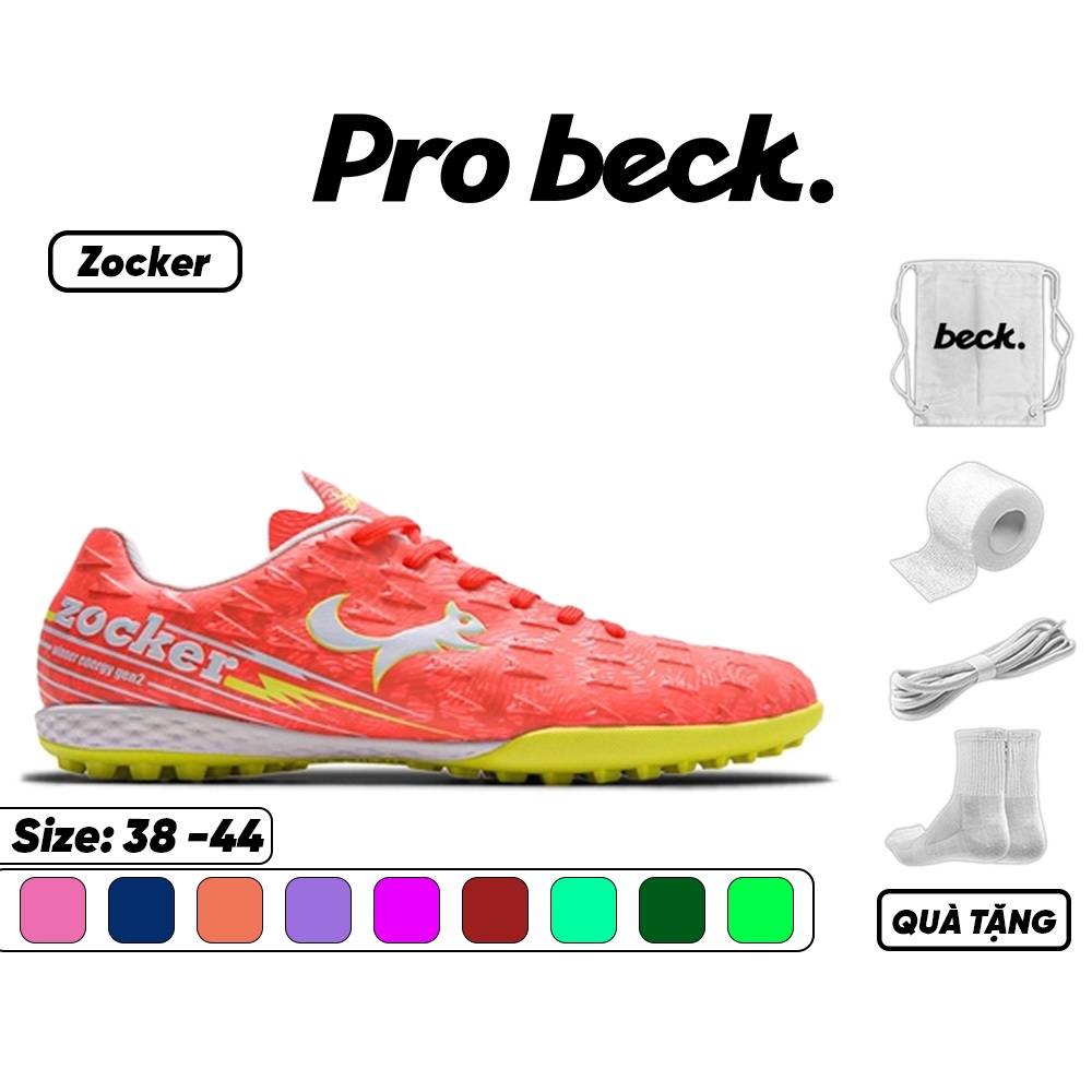Giày Bóng Đá Zocker Winner Energy Gen2 SOCCER BECK, Đế Đinh TF, Bám Sân, Các Màu Sắc, Sân Cỏ Nhân Tạ