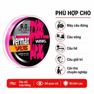 Dây Câu Cá VARIVAS Floating Line No.6.0 - 0.40mm 150m Made in Japan - SIZE SỐ 6 THÍCH HỢP CHO MÁY 4000 5000 CÂU SÔNG