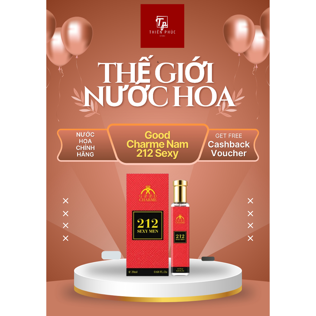 Nước Hoa Nam Good Charme 212 Sexy 20ml - Hương Thơm Sang Trọng Lịch Lãm