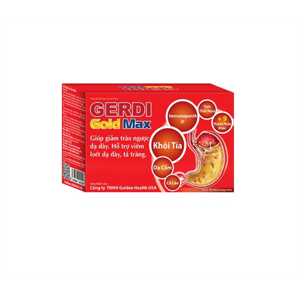 GERDI GOLD MAX Giúp giảm trào ngược viêm loét dạ dày