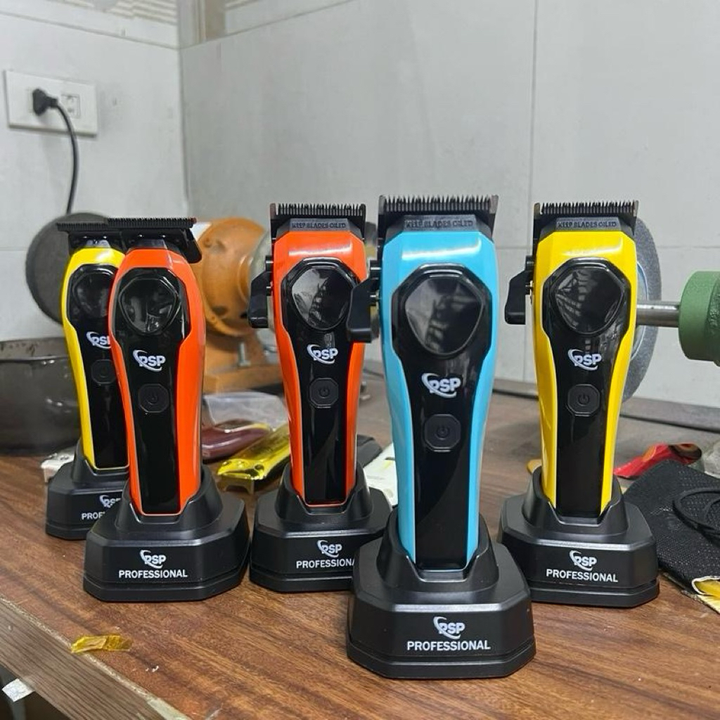 Tông Đơ PSP 619 Chế Độ Tubo 7500vong/phut Máy Chạy Êm Đi Khung Kê Lược Phây Ngon Thiết Kế đẹp hiện đ