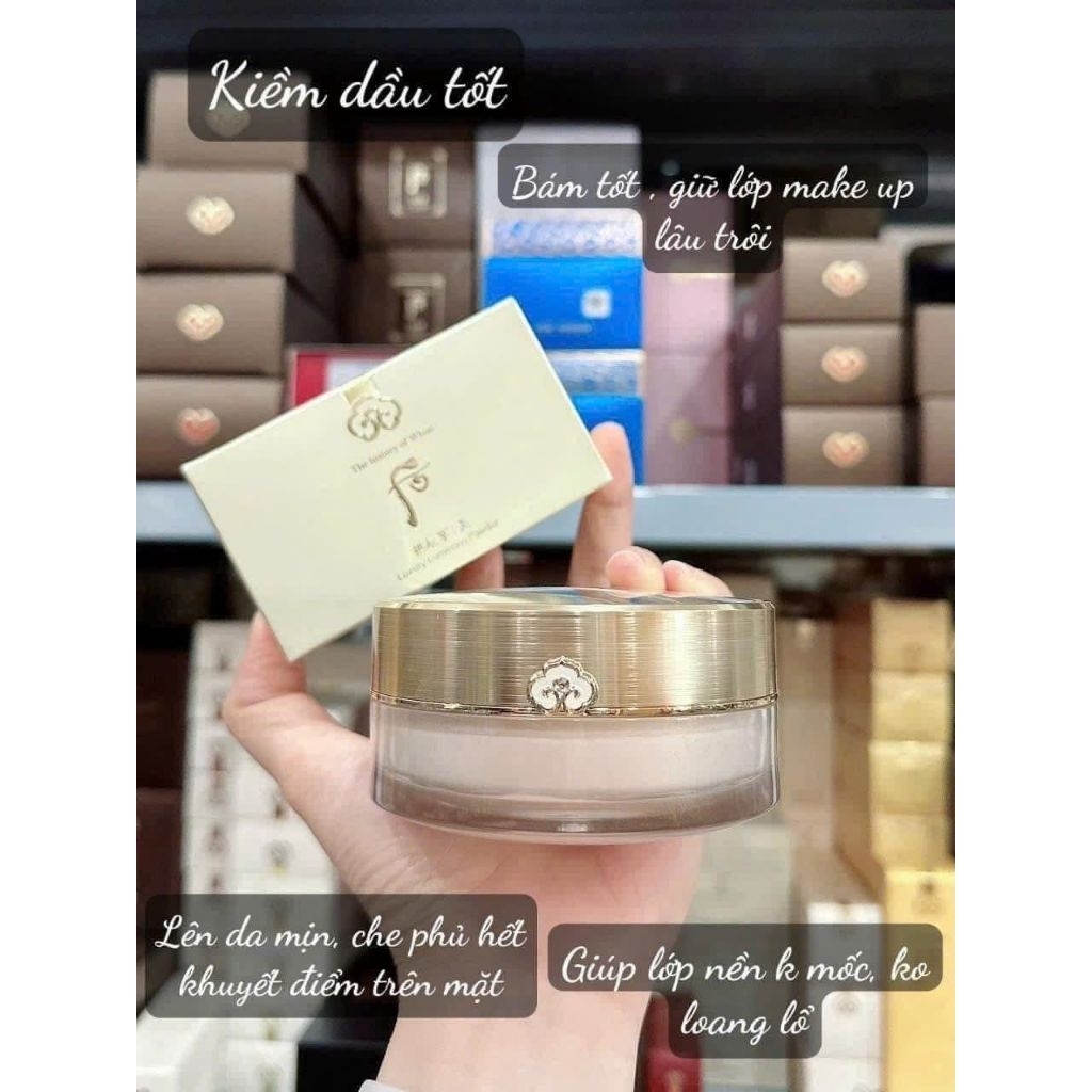 Phấn Phủ Whoo Vàng Siêu Mịn Whoo Mi Two Way Pact & Whoo Mi Powder Pact