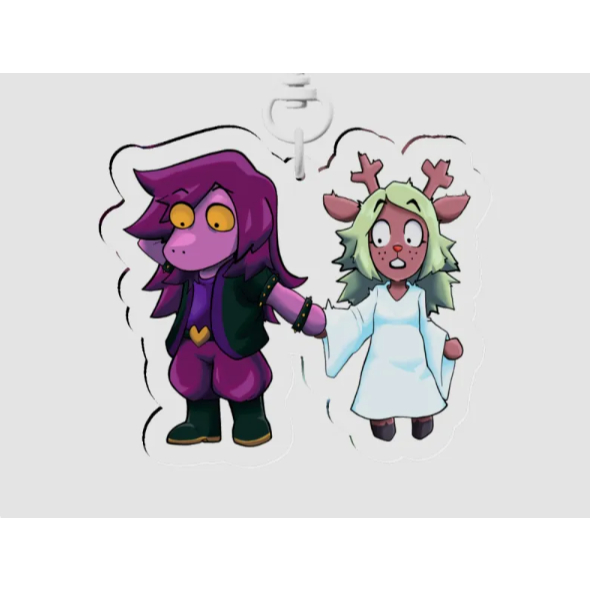 DELTARUNE | Susie x Noelle [7CM ACRYLIC KEYCHAIN]NAM DECOR SHOP