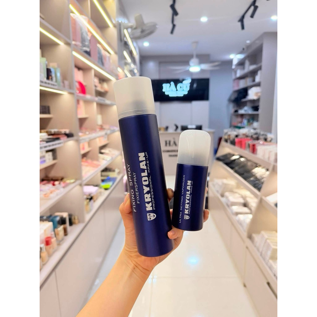 [CHÍNH HÃNG 100%] XỊT KHOÁ NỀN KRYOLAN FIXING SPRAY(75ML-300ML)