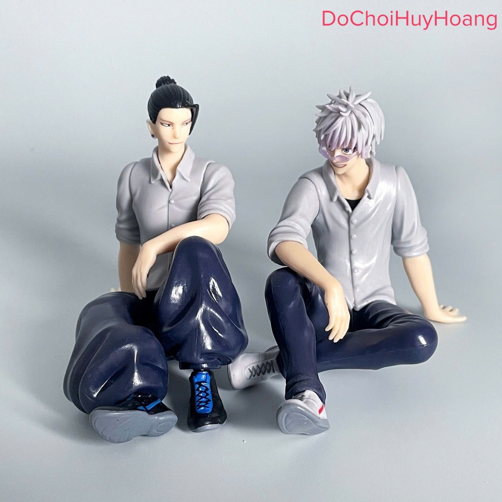 Mô hình tượng nhân vật gojo satoru geto suguru ngồi 11cm