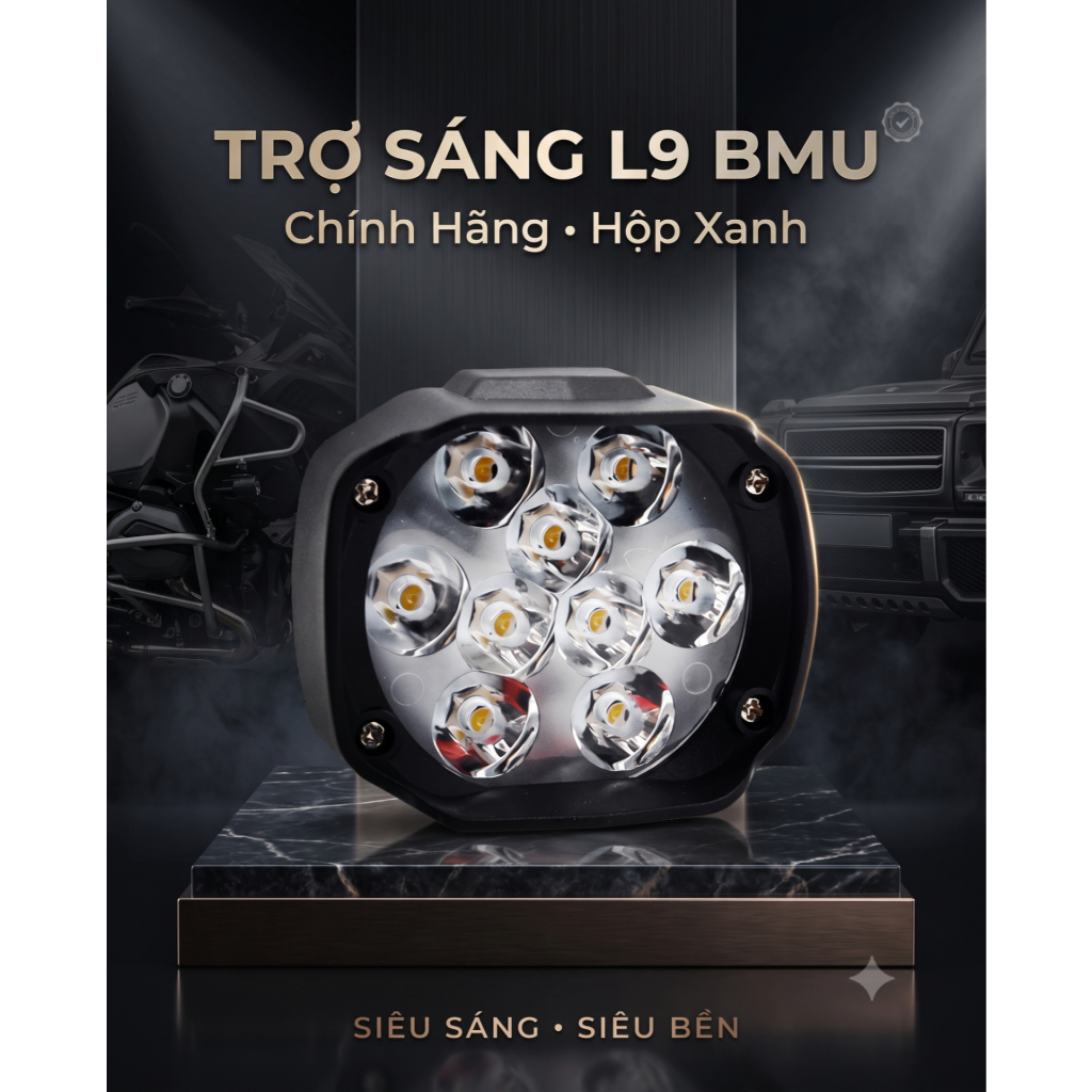 Đèn trợ sáng L9 Mini siêu sáng Hót 2026 hàng xịn