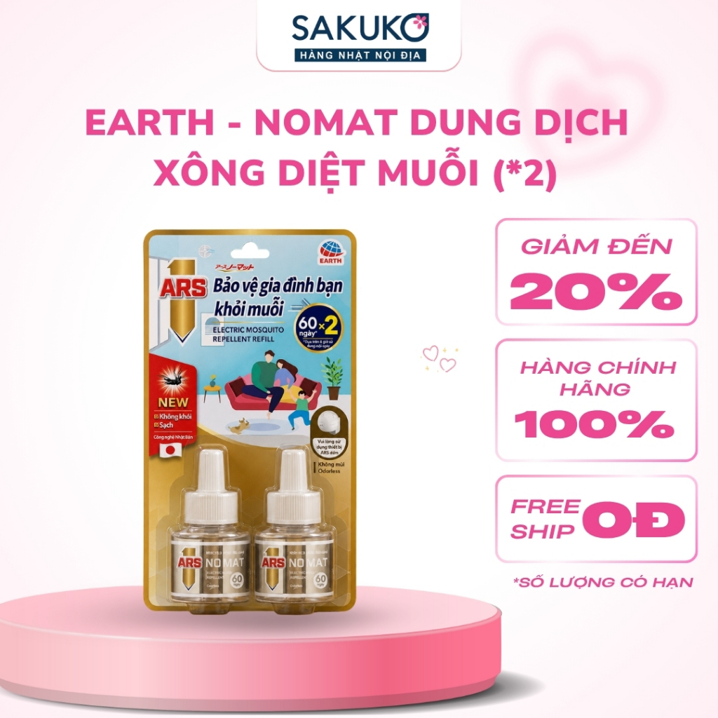 Dung Dịch Xông Đuổi Muỗi Earth Nomat Bộ 2